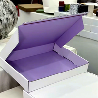 Boîte d'emballage personnalisée avec logo en estampage à chaud, boîte de transport écologique avec film mat sur la surface pour cadeaux