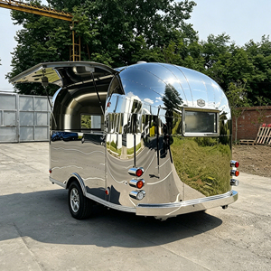Remolque de Comida Rápida de Acero Inoxidable de Alta Calidad, Remolque de Catering, Camioneta de Comida <span class=keywords><strong>con</strong></span> Encimera, Aprobado por la CE, para Hot Dogs y Dulces - Product Image 4