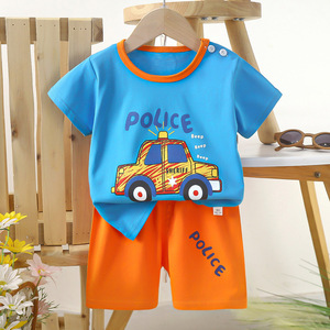 Nuovo Arrivo Set Estivo in Puro Cotone per Bambini, T-shirt a Maniche Corte per Ragazzi e Ragazze, Abbigliamento per Neonati in Stile Coreano, Vendita all'Ingrosso - Product Image 3