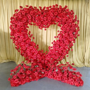 ซุ้มดอกไม้งานแต่งงานขายส่ง ซุ้มดอกไม้ประดิษฐ์รูปหัวใจ ฉากหลังงานแต่งงาน จัดดอกไม้ตกแต่งงานอีเว้นท์ - Product Image 5