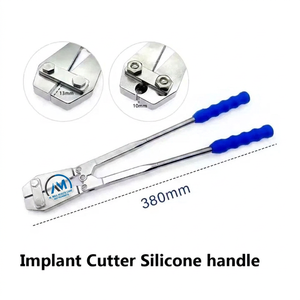 Pince coupante à fil large en acier inoxydable Al Mida Healthcare, coupe-épingles de Kirschner, poignée en silicone, instrument de chirurgie orthopédique - Product Image 1