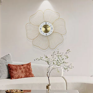 Reloj de Pared Analógico de Cuarzo Silencioso de Lujo para Decoración del Hogar Contemporáneo, Personalizado <span class=keywords><strong>en</strong></span> 3D, de Metal Grande de 50 cm, Precio de Fábrica - Product Image 5