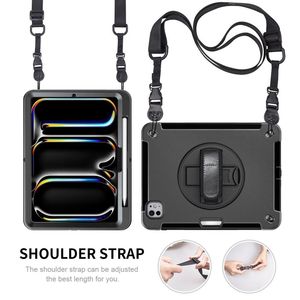 <span class=keywords><strong>Funda</strong></span> <span class=keywords><strong>para</strong></span> Tablet con Soporte Giratorio de 360°, Ranura Integrada <span class=keywords><strong>para</strong></span> Lápiz, Correa Antideslizante <span class=keywords><strong>para</strong></span> la Muñeca, <span class=keywords><strong>para</strong></span> <span class=keywords><strong>iPad</strong></span> <span class=keywords><strong>Pro</strong></span> 11 Pulgadas M4 2024, Modelos A2836 A2837 A3006 - Product Image 4