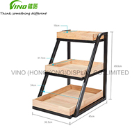 Porte-vêtements sur pied moderne en bois, pliable, éco-responsable, lavable, résistant à l'eau, surface chromée, personnalisable, à 1 étagère