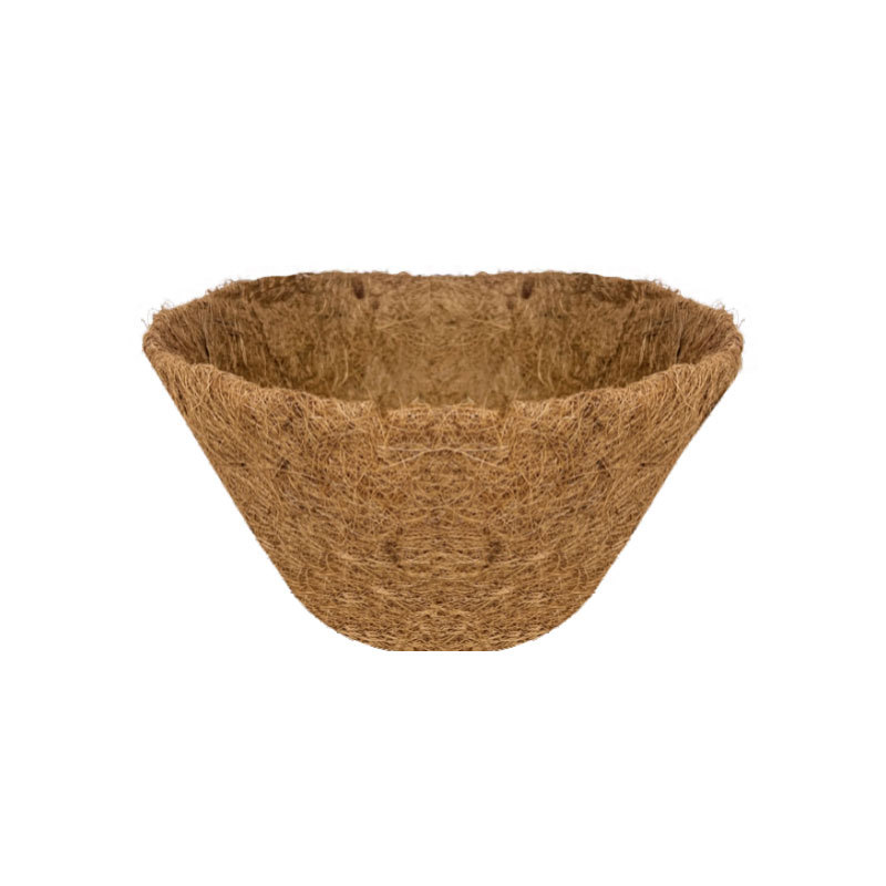 Chemise en noix de coco à fond plat rond