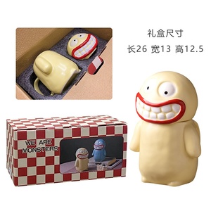 Creative Big-mouthed Mud <strong>Monster</strong> Mug Household Large-capacity Funny Ceramic Cup New - Product Image 3