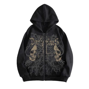 Sudadera YIZE para Hombre con Cierre, Bordado 3D Digital, Ajuste Holgado, Poliéster Transpirable, Manga Larga, Sin Bolsillos, con Capucha, Diseño ODM - Product Image 4