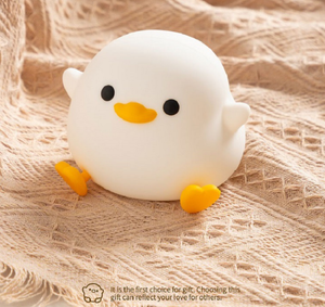 <b>Small</b> Cartoon Tap control Duck Soft Silicone Night <b>Light</b> Creative Kawaii Decorative Bedroom desk Lamp for Kids Gift - Product Image 5