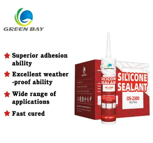 Greenbay selante selante de silicone neutro à prova d' água, transparente, inodoro, de silicone