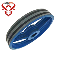 Blaues Traktionsrad für Gepäck- und Speiseaufzüge, rund, 42 mm Loch, 320*8*2/3