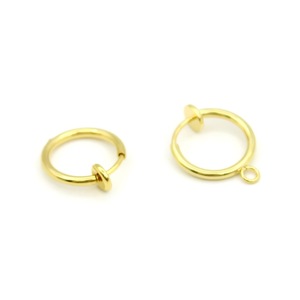 <b>Clip</b>-On Earrings Stainless Steel Round 13mm <b>Spring</b> Painless For Non-Pierced Ears DIY Jewelry Accessories - Product Image 3