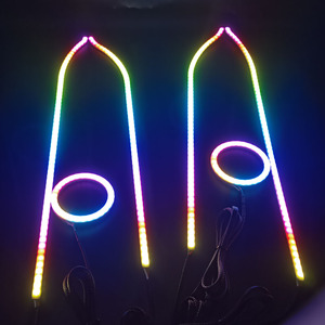 Sạc ống thở không thấm nước halos dòng chảy loạt DRL BT ứng dụng kiểm soát năng động mắt thiên thần - Product Image 3