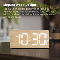 Jam LED Digital Alarm Ganda Fungsi Snooze Logo Warna Dapat Disesuaikan Suara Keras Elektronik Dapat Diredupkan Angka Besar Untuk Tidur Nyenyak Modern