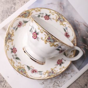 Juego de Taza y Platillo de Cerámica de Porcelana, Estilo Europeo, Juego de Tazas de Té Vintage Royal <span class=keywords><strong>Albert</strong></span>, Regalos Empresariales - Product Image 4