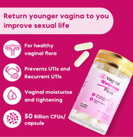 Probiotiques féminins biologiques pour adultes en poudre, capsules Yoni Pops, soins intimes, équilibre du pH, restauration de la flore vaginale, antioxydant