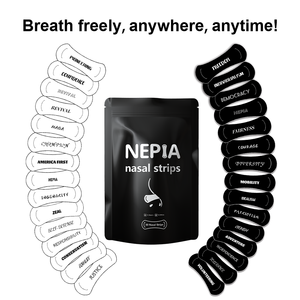 Tiras nasales de impresión transpirables sin medicamentos personalizadas OEM/ODM Material de seda de bambú para alergias - Product Image 6