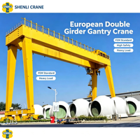 Grue portique à double poutre européenne certifiée CE ISO pour la manutention lourde en chantier préfabriqué, vente en gros OEM ODM