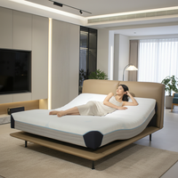 Matelas de massage intelligent avec fonction de réveil doux, soulagement du stress corporel complet et confort nuageux pour la maison et les maisons de retraite