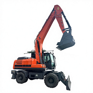 Nouvelle conception d'excavatrice mobile sur roues de 14,8 tonnes, pour la construction et l'agriculture, haute puissance de creusement - Product Image 1