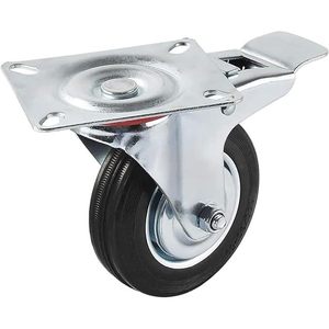 RUEDA INDUSTRIAL GIRATORIA IDEAL STAR CON FRENO 125mm-capacidad 100 kg - Product Image 3