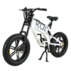 Eropa EU gudang KUGOO T01 20 inci lipat sepeda listrik 500W gunung e-bike 48V 13Ah pantai salju listrik sepeda