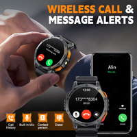 Reloj inteligente LIGE BWK67 para hombres, respuesta GPS integrada, hacer llamadas, batería de larga duración, linterna LED, brújula, rastreador de actividad física, Android IOS