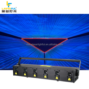 Diskon besar Laser bar 6 kepala RGB 10watt, dengan 30k pemindai dengan <span class=keywords><strong>DMX</strong></span> 127ch dan ILDA kontrol fungsi - Product Image 1