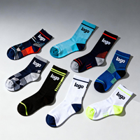 Chaussettes de sport en coton de haute qualité, durables, à la mode, de marques de créateurs, tricotées, logo personnalisé, calcetas antidérapantes, vente en gros