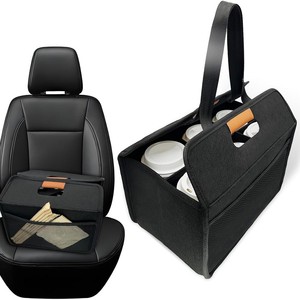 Foldable Coffee Cup Holder 4-7 Compartments Nylon Car Organizer Trunk Storage - Product Image 1