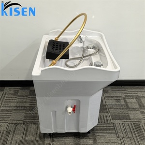 KISEN Mobiliario de Salón de Belleza sin Tuberías, Equipo Móvil para Lavado de Cabello, Lavabo Portátil para Spa Capilar y Masajes - Product Image 3