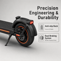 Trottinette électrique pliable populaire pour la ville, moteur stable, batterie durable, double frein électronique, pour usage quotidien en ville par les adultes