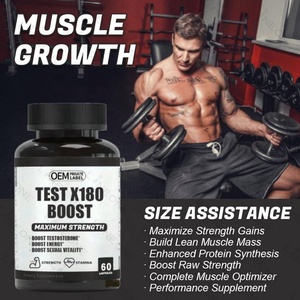 Cápsulas de Suplemento para Hombres de Marca Privada OEM/ODM, Test X180 Boost, Potenciador de Testosterona, Suplemento Energético para Hombres - Product Image 2