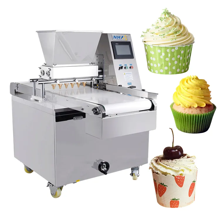 Máquina comercial para hacer cupcakes, máquina automática para hacer pasteles y tazas