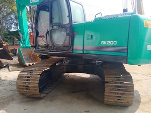 Kobelco SK200 Crawler Excavator 2022 Model 20 Ton with Digging Bucket Green Color <b>Used</b> <b>Machine</b> Kawasaki Hydraulic Pump - Product Image 4