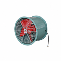 Ventilateur axial 220V, ventilateur de ventilation tubulaire industriel, volume d'air élevé, boîtier galvanisé pour les acheteurs en gros