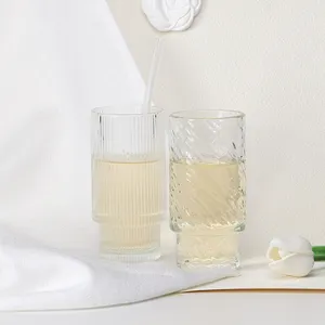 Groothandel 350 Ml Transparant Leeg Fancy Custom Flint Drinkglas Koud Water Cup Shot Glas Voor Drankjes Whisky