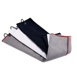 Toalla de golf de microfibra tejida tipo gofre, de secado rápido, ecológica, de color sólido, para limpieza de pelotas de golf, cepillo deportivo, superventas - Product Image 2