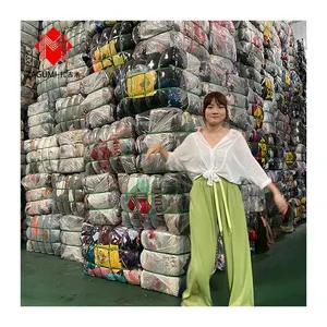 Factory Direct Wholesale Cheapest Price korea thrift uk bale second hand clothing bales casual Jeans Pants Used Clothes in bales