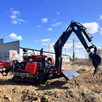 Tracteur chenillé compact ORSON 25HP durable avec rotoculteur, boîte de vitesses personnalisée et moteur puissant pour le labourage, le désherbage et la culture agricole