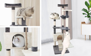 Pohon panjatan kucing Halloween multi-lapis, pohon kustom untuk menggaruk dengan Sisal dan fitur mewah - Product Image 5