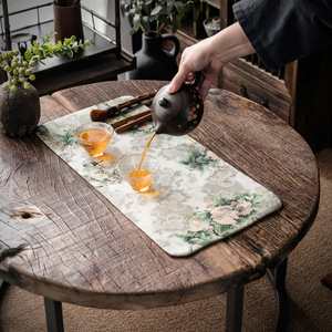 Da'an Hall Xiangyun - Mantel de tela impermeable para mesa de té, estilo chino, 120x40cm - Product Image 4