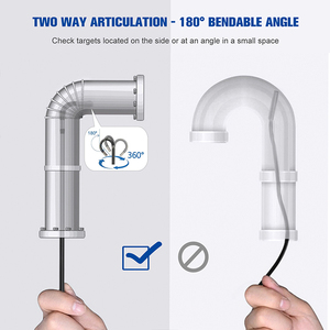 HTI sonda 4,0mm cámara de inspección 5 pulgadas HD LCD portátil Industrial Video endoscopio Industrial boroscopio 4,0mm HTI - Product Image 6