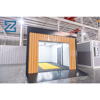 Abri de jardin/garage préfabriqué sur mesure pour entrepôt extérieur/atelier, avec porte à roulettes