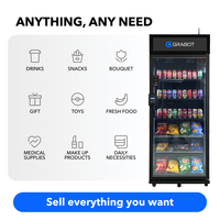 Grabot 620 Elite AI Vending Machine with Computer Vision and Cashless POS, Dynamic Pricing Remote Monitoring for Retail Business