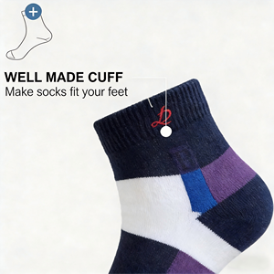 <span class=keywords><strong>Chaussettes</strong></span> de sport respirantes à séchage rapide pour hommes, en coton peigné, anti-odeur, avec logo personnalisé pour jeunes et adultes - Product Image 3