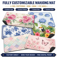 Tapis de table de mahjong personnalisé en néoprène, impression de logo OEM, design personnalisé, style américain, fournisseur en gros B2B, cadeau, directement de l'usine