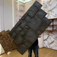 Pierre artificielle PU imperméable et légère, pierre culturelle, mur d'arrière-plan, carreaux muraux de simulation extérieurs