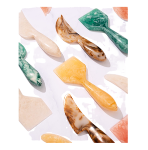 Marble <b>Cheese</b> <b>Knife</b> <b>Set</b> with Resin Handle Durable <b>Cheese</b> Tools for Food Contact - Product Image 1