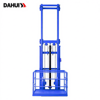 Mini-élévateur de marchandises électrique de type H avec rail de guidage, plateforme hydraulique pour le transport de marchandises