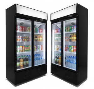 <span class=keywords><strong>Vetrina</strong></span> Refrigerata Verticale con Porta in Vetro per Bevande, Raffreddamento Dinamico <span class=keywords><strong>a</strong></span> Ventola per Supermercati Commerciali - Product Image 4